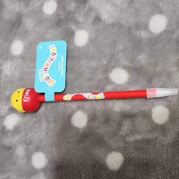 Squishmallows Blue & Purple Crayon Plush Keychain Duo And 3 Squishmallow Pens - Picture 10 of 10